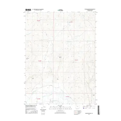 2016 Map of Hooker Mountain, 2016 Print