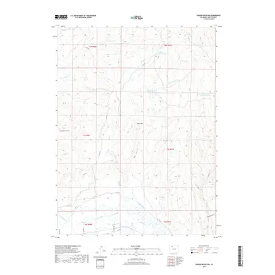 2019 Map of Hooker Mountain, 2019 Print