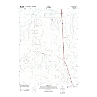 2012 Map of Hooker, 2012 Print