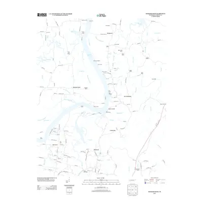 2013 Map of Hookers Bend, 2013 Print