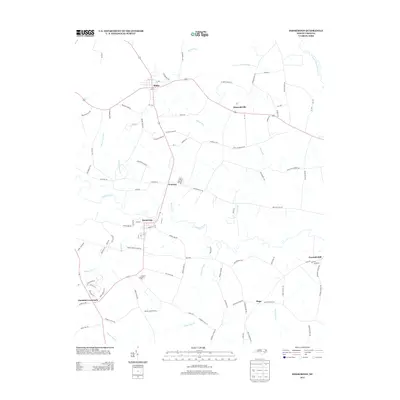 2013 Map of Hookerton, 2013 Print
