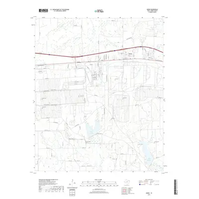 2019 Map of Hooks, 2019 Print