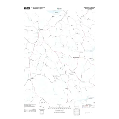 2013 Map of Hookstown, 2013 Print