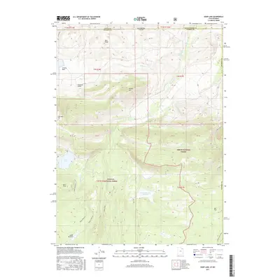2017 Map of Hoop Lake, 2017 Print