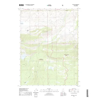 2020 Map of Hoop Lake, 2020 Print