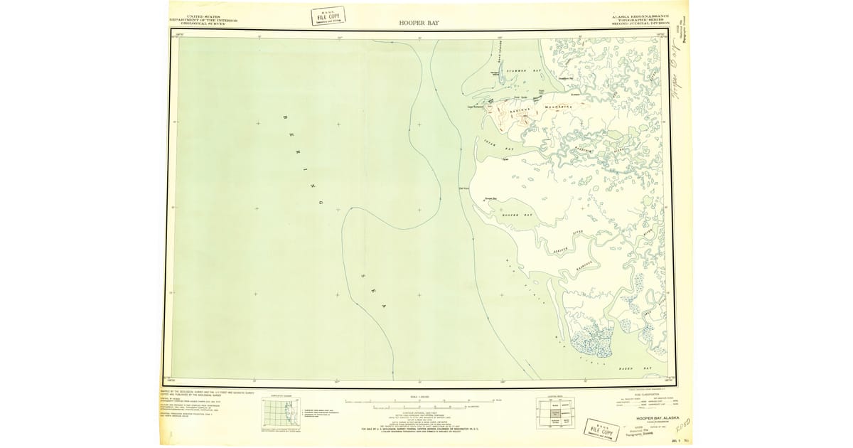 Old Maps of Chevak AK for Hiking - Hooper Bay Kusilvak County Ak Usgs Topo 1951 Og 1200x630 