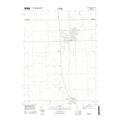 2015 Map of Hoopeston, 2015 Print