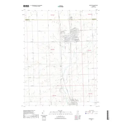 2018 Map of Hoopeston, 2018 Print