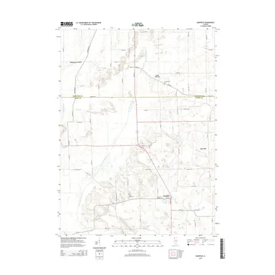 2015 Map of Hooppole, 2015 Print