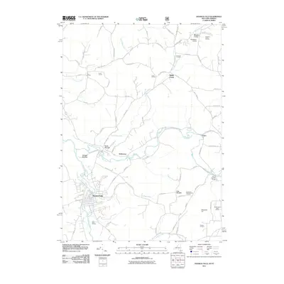 2011 Map of Hoosick Falls, 2011 Print