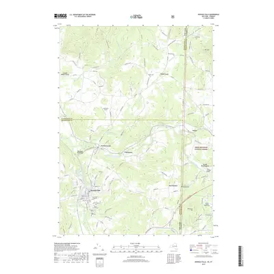 2019 Map of Hoosick Falls, 2019 Print