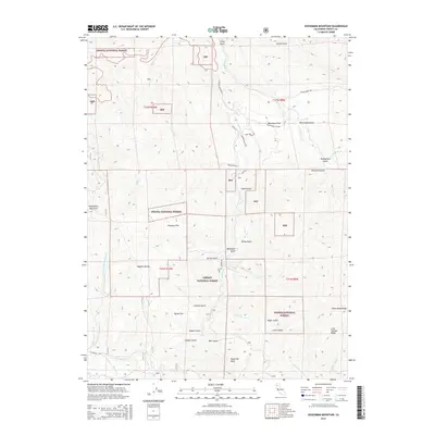 2015 Map of Hoosimbim Mountain, 2015 Print