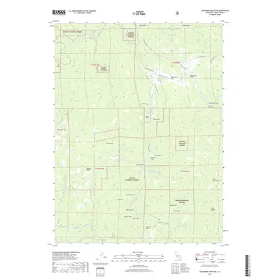 2018 Map of Hoosimbim Mountain, 2018 Print