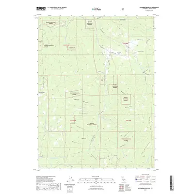 2022 Map of Hoosimbim Mountain, 2022 Print