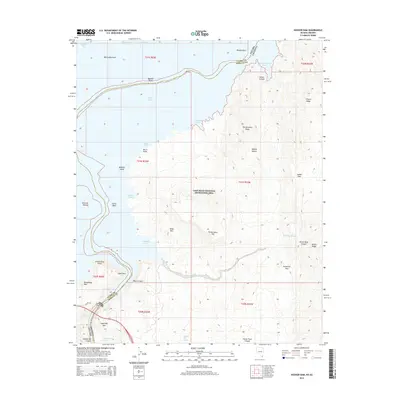 2014 Map of Hoover Dam, 2014 Print