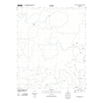 2010 Map of Hoover Mountain, 2010 Print