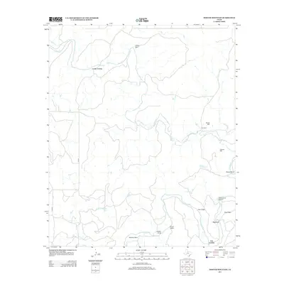 2013 Map of Hoover Mountain, 2013 Print