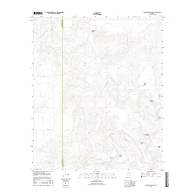 2016 Map of Hoover Mountain, 2016 Print