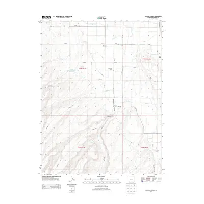2013 Map of Hoovers Corner, 2013 Print