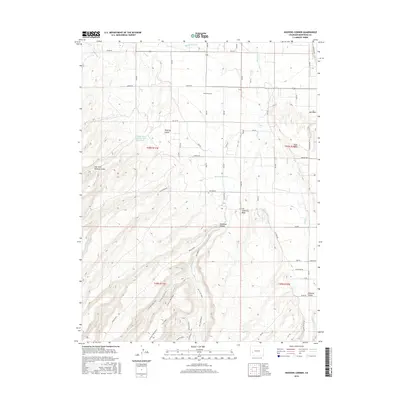 2016 Map of Hoovers Corner, 2016 Print