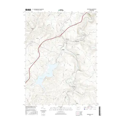 2016 Map of Hooversville, 2016 Print