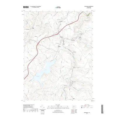 2019 Map of Hooversville, 2019 Print