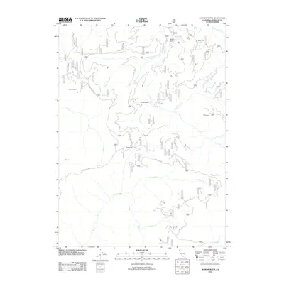 2012 Map of Hopkins Butte, 2012 Print