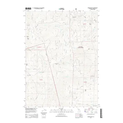 2015 Map of Hopkins Butte, 2015 Print