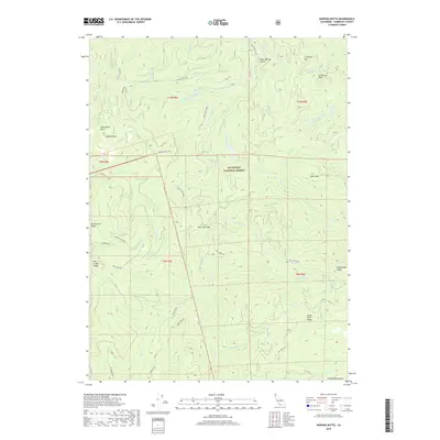 2018 Map of Hopkins Butte, 2018 Print