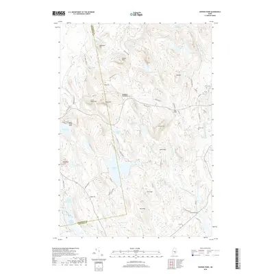 2018 Map of Hopkins Pond, 2018 Print