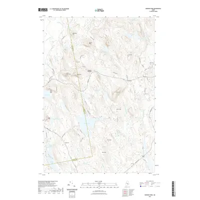 2021 Map of Hopkins Pond, 2021 Print
