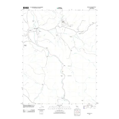 2012 Map of Hopland, 2012 Print