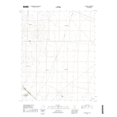 2018 Map of Hopps Well, 2018 Print