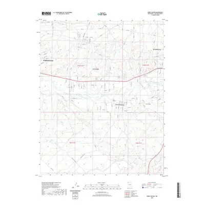 2020 Map of Horn Canyon, 2020 Print