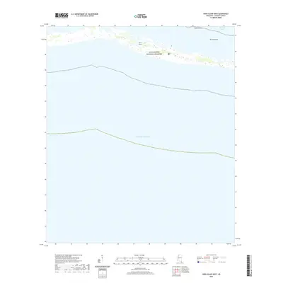 2020 Map of Horn Island West, 2020 Print