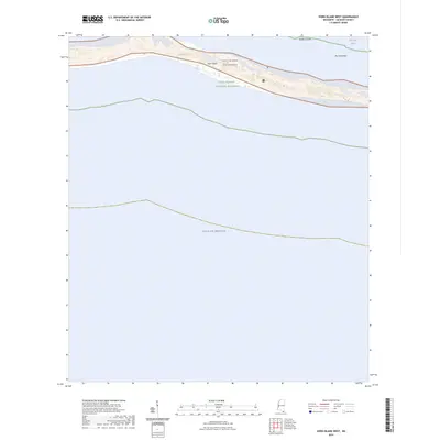 2024 Map of Horn Island West, 2024 Print