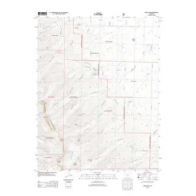 2013 Map of Horn Peak, 2013 Print