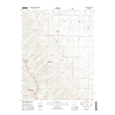 2016 Map of Horn Peak, 2016 Print