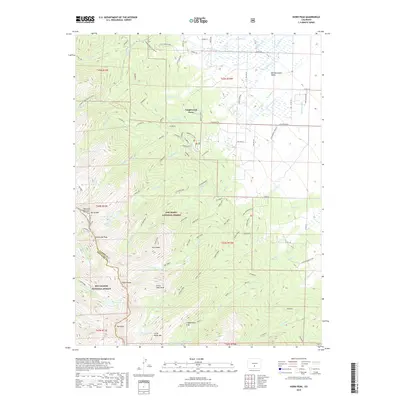 2019 Map of Horn Peak, 2019 Print