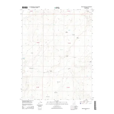 2014 Map of Horn Silver Gulch, 2014 Print