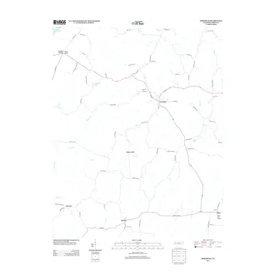 2013 Map of Hornbeak, 2013 Print