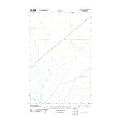 2011 Map of Hornbeck Lake, 2011 Print