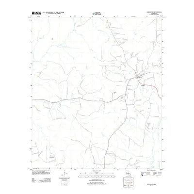 2012 Map of Hornbeck, 2012 Print