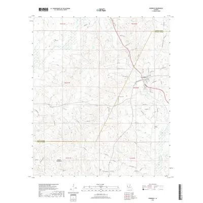 2018 Map of Hornbeck, 2018 Print