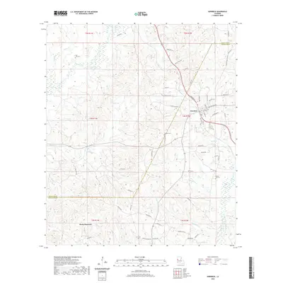 2020 Map of Hornbeck, 2020 Print