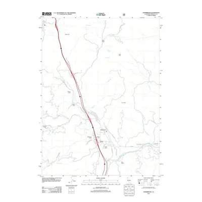2012 Map of Hornbrook, 2012 Print