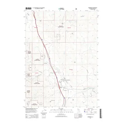 2015 Map of Hornbrook, 2015 Print