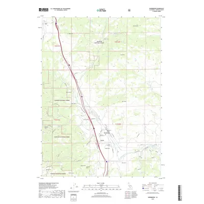 2018 Map of Hornbrook, 2018 Print