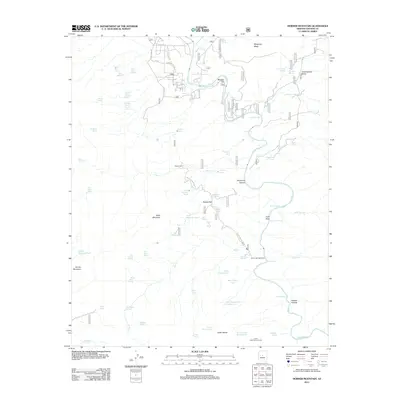 2012 Map of Horner Mountain, 2012 Print