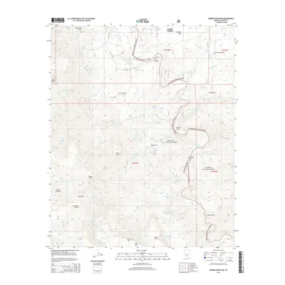 2014 Map of Horner Mountain, 2014 Print